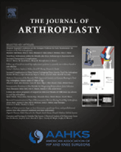 Cover of The Journal of Arthroplasty: the 2026 issue featuring the peer-reviewed pain-prediction paper